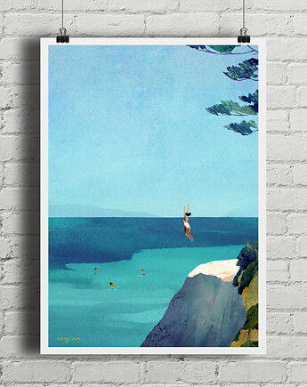 Letnie przyjemności - plakat fine art, minimalmill