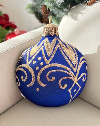 Poduszka Dekoracyjna Bombka Niebieska Mała, poduszkownia