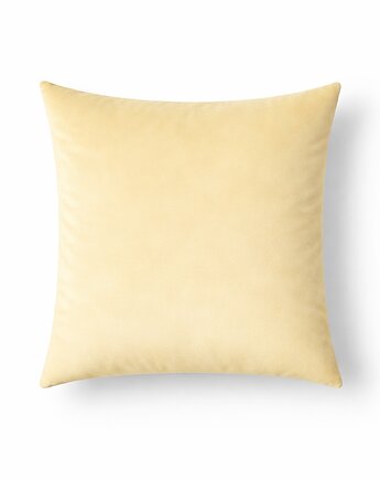 Welurowa poszewka ozdobna masełkowa, Elado