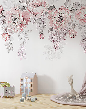 Naklejka "Pink peonies-bouquet", Make My Wall 
