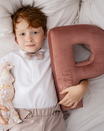 Poduszka dekoracyjna XXL litera, literka, inicjały z imieniem - kolor do wyboru, Mama Otula