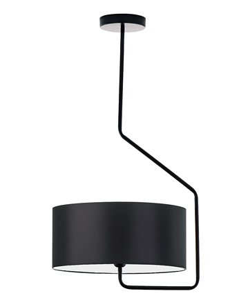Czarna ozdobna lampa sufitowa nad stół do jadalni LAVRIO, LYSNE