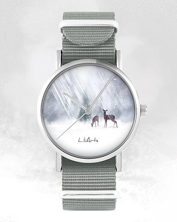 Zegarek - Sarenki - szary, nylonowy, yenoo