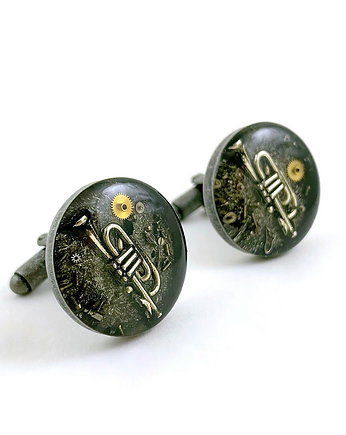 SPINKI - Dla muzyka - TRĄBKI - szare, DROBINY CZASU