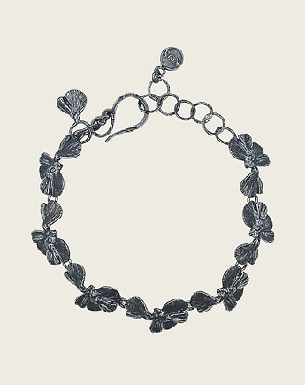 Grafitowa bransoleta- Koniczyna, KOS jewellery
