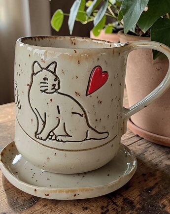 Kubek,,Kotki,,, CZARY GARY CERAMIKA