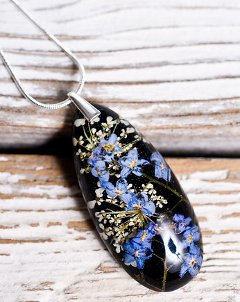 Naszyjnik z niezapominajką w żywicy, So Jewelry