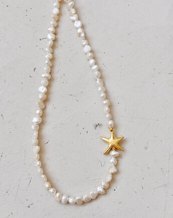 Naszyjnik z pereł naturalnych gwiazda, Chmolowska Jewellery