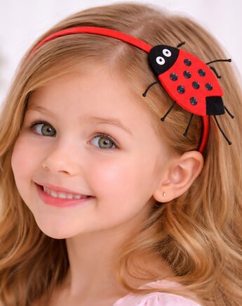 Opaska dla dziewczynki z biedronką, Made by Joan