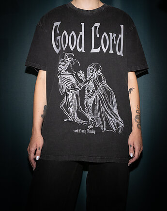 T-shirt z nadrukiem "Monday" (oversize), dagaroszak