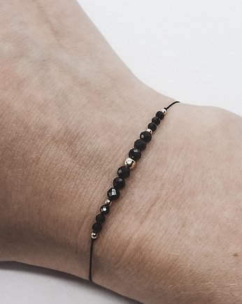 Bransoletka Moon z hematytem, obsydianem i kamieniem słonecznym, Tiny Stone