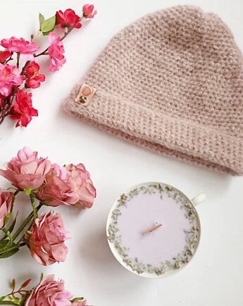 Czapka So Soft z mięciutkiej wełny alpaki - jasny róż, Craftbags