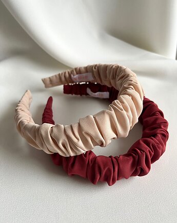 Zestaw 2 marszczonych opasek do włosów, Volie Line