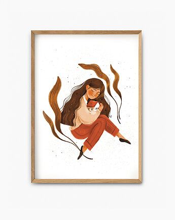 Plakat ilustracja Tu jest mój dom, Papieroteka