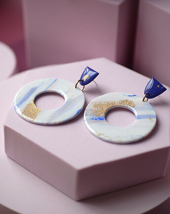 Duże kolczyki z glinek lekkie, MODELINOVA