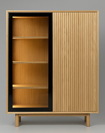 Witryna dębowa SKANDI, DEKA Furniture
