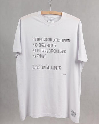 T-shirt z cytatem, Zygmunt Freud, GOLDENLIPS