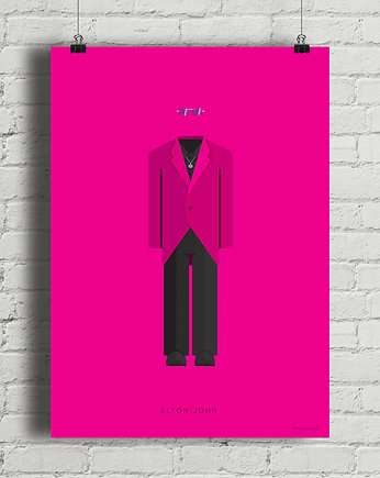 Plakat Elton John, minimalmill