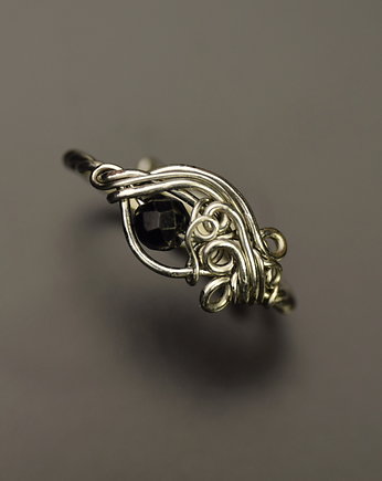 Pierścionek turmalin wire wrapping, Agata Rozanska