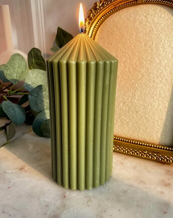 Świeca ekologiczna sojowa dekoracyjna "Sage Green" 140x70mm, Coccola JEWELLERY