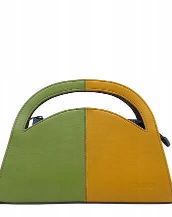 Torebka skórzana do ręki i na ramię dwustronna skórzana oryginalna OLIVKA, Olivka Warsaw