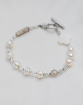 Bransoletka z Pereł Jaspisu Labradorytu i Agatu