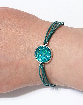 Bransoletka - Druzy turkus - turkusowa, yenoo
