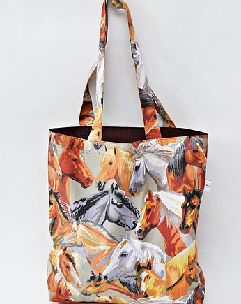 Torba na zakupy shopperka eko torba konie konik, Uszyciuch