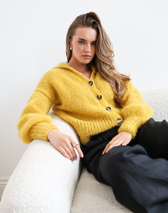 Kardigan Marigold szafranowy, Lucky HandMade