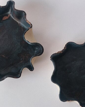 Komplet czarnych ceramicznych misek, Kaśka Keller