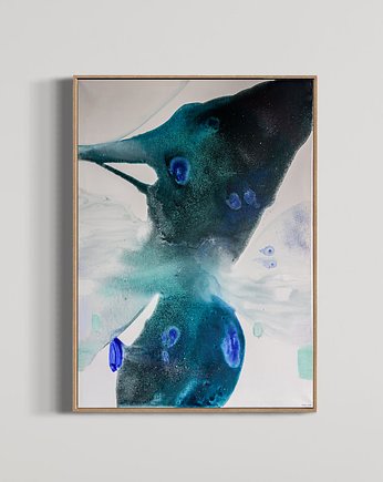 Obraz Abstrakcja 'obłok molekularny' akryl 50x70, Emes Art