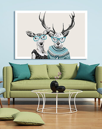 OBRAZ NA PŁÓTNIE - Razem, ale po swojemu120x80cm, NOWdeco