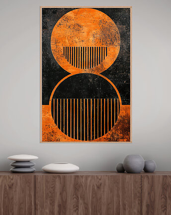 Geometria natury - Plakat, druk - Minimalizm, Boho, Loft #14, Black Sapphire Art