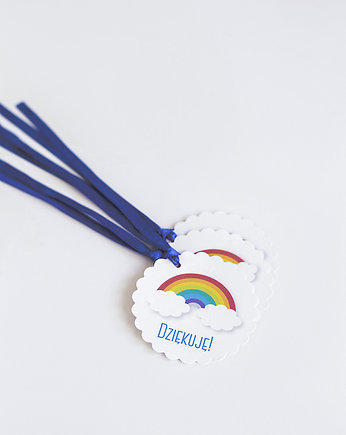 Etykietki personalizowane TĘCZA, WOW party
