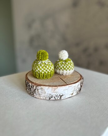 Czapeczki na jajka wielkanocne - zestaw 2 szt., Kocie Motki