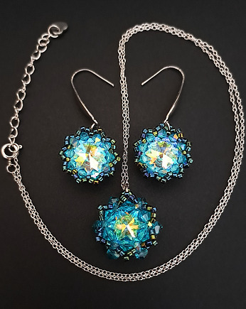 Komplet Biżuterii "Zircon Maxima" - Kolczyki i Naszyjnik, STAGHORN