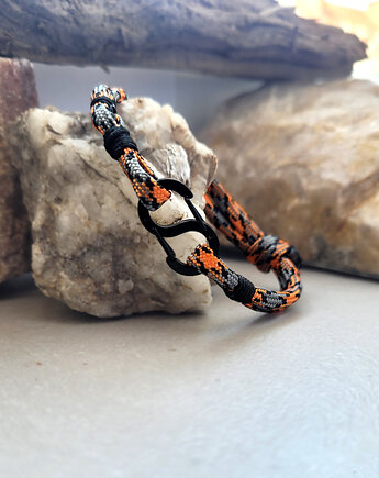 Z Turmalinem-  bransoletka WSPINACZA Adventure pomarańcz, Seylla pracownia