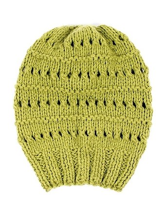 Czapka oliwkowa luźna długa hipster beanie, RękaProduction