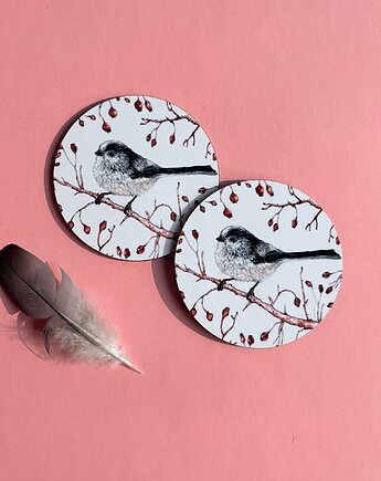 Podkładki pod kubek- Raniuszek- Ptaki- Ilustracja, BOSKE