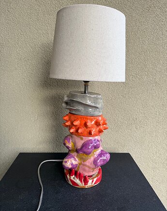 Lampa stołowa ceramiczna, ZmoraClay