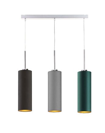 Regulowana 3-punktowa lampa wisząca do kuchni BORNEO GOLD, LYSNE