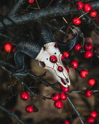 Wisior Czaszka Barana Czerwone Oczy, Nest of Bones