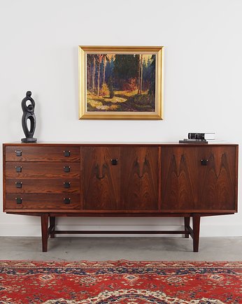 Obraz Las jesienią, skandynawski design, lata 60, Przetwory design
