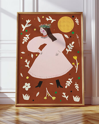 Plakat Folk wersja ruda, MUKI design