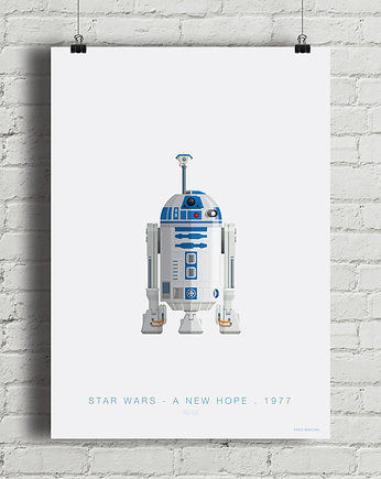 Plakat Star Wars - R2D2, minimalmill