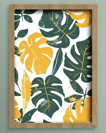 Plakat - Tropical leaves, Harry Monkey