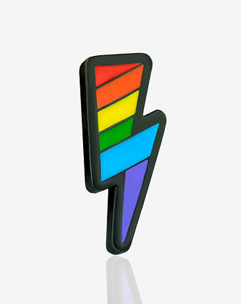 Pins "Tęczowa błyskawica LGBT", PINSWEAR