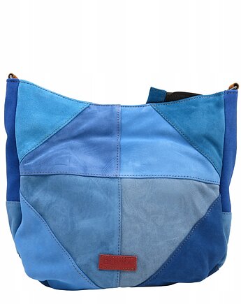 Torebka damska pojemna zamszowa na ramię kolorowa oryginalna OLIVKA, Olivka Warsaw