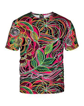 Damski T-shirt DR.CROW Drawn Flowers, DrCrow