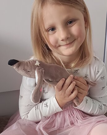 Mini piesek - jamnik - personalizowana maskotka (różne kolory), Little Angels